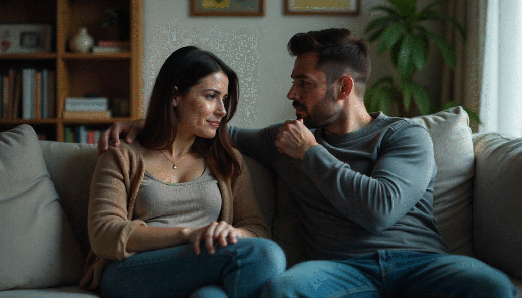 A couple handling disagreements maturily