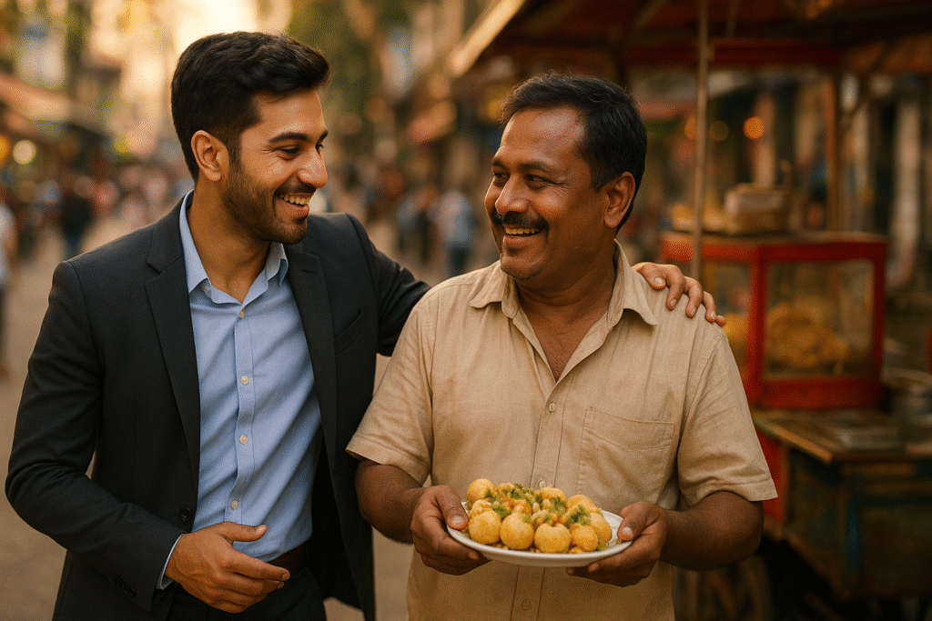 Guy treats everyone with equal respect irrespective of their financial status